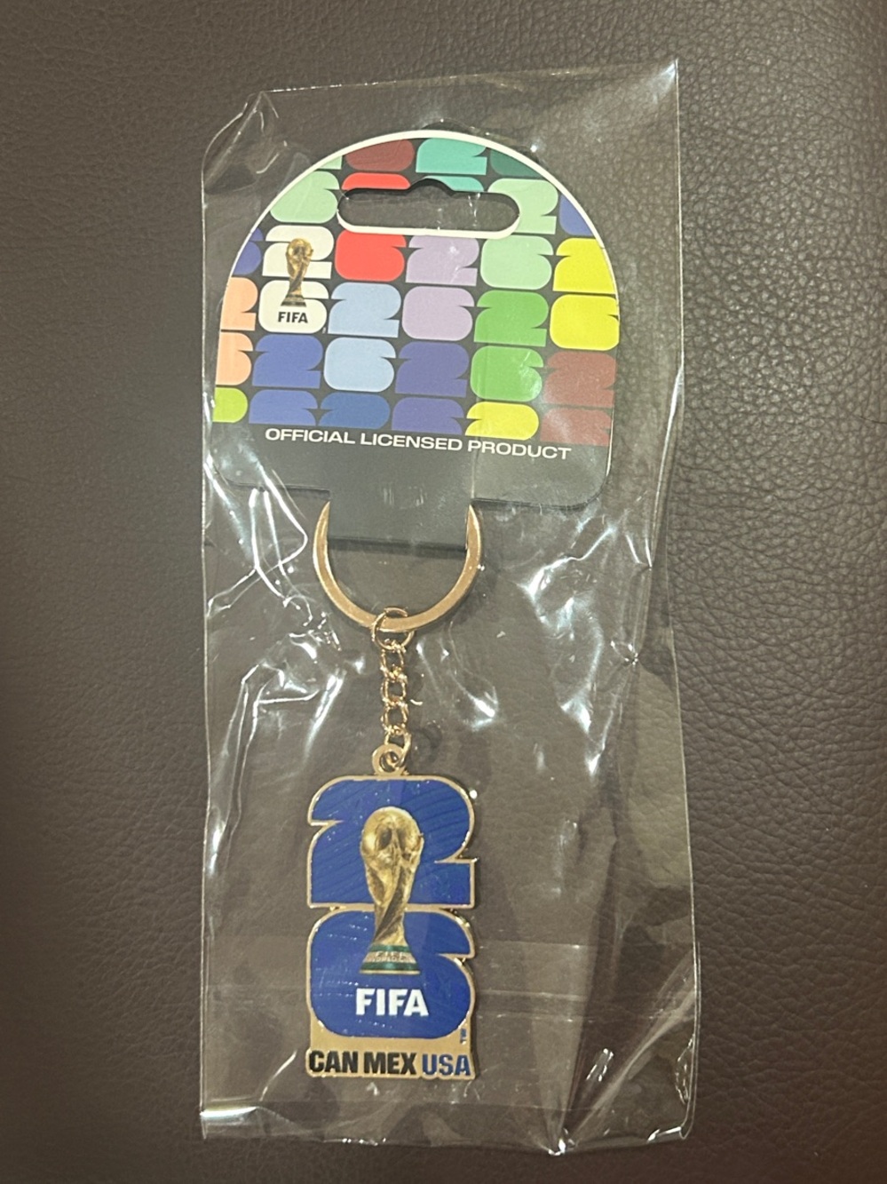 FIFA 2026 USA World Cup Keychain - Blue & Gold Official Licensed Product. NWT